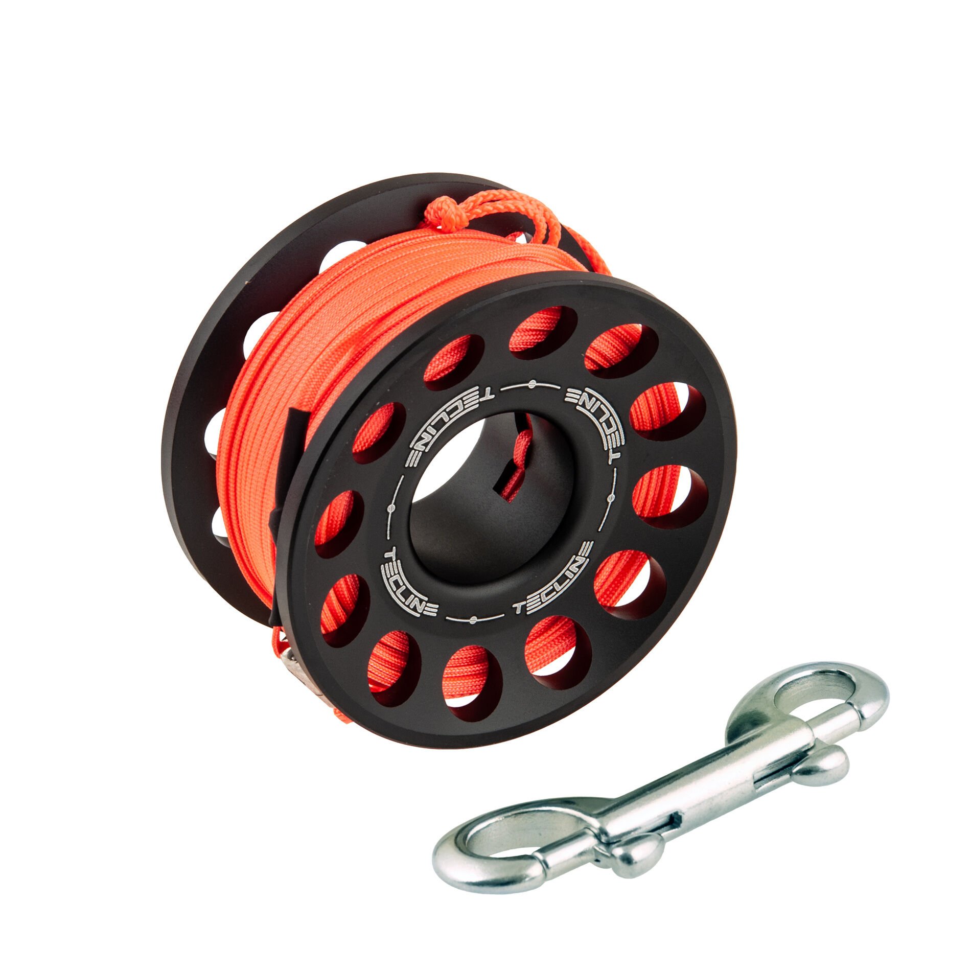 T03194-1 Spool alu black 30 m, with SS 90 mm snap