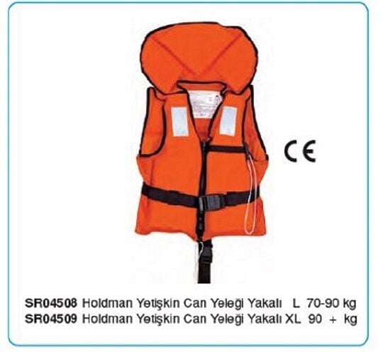 HOLDMAN YETİŞKİN CAN YELEĞİ YAKALI TSE'Lİ